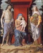 Andrea Mantegna The Virgin and Child with the Magadalen and Saint John the Baptist oil on canvas